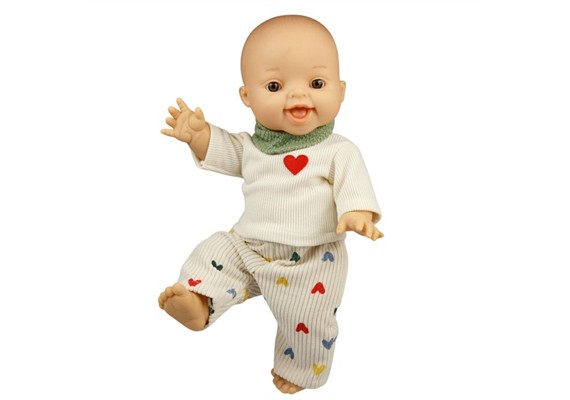 Heless 54036 Set: Gordi Puppe mit Kordhose und Oberteil, Junge, 34 cm