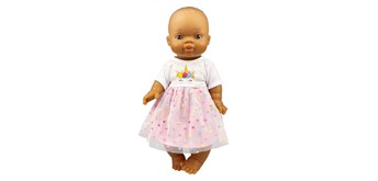 Heless 54038 Set: Gordi Puppe mit Einhornkleid ''Hannah'', Mädchen, 34 cm