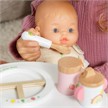 Heless 680 Puppen-Fütterset "Freche Früchtchen" aus Holz mit Teller, Löffelchen, Schnabelt | Bild 3