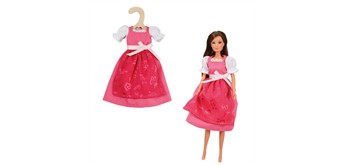 Heless 8111 Time2Shine Trachtenkleid Dirndl "Pinky" für Modepuppen der Grösse 29 cm