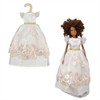 Heless 8132 Time2Shine Prinzessinnenkleid "Kirschblüte" mit goldenem Gürtel für Modepuppen