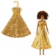 Heless 8330 Time2Shine Paillettenkleid "Goldstar" für Modepuppen der Grösse 29 cm