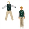 Heless 8640 Time2Shine Collegejacke mit Stoffhose für Modepuppen der Grösse 29 cm