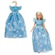Heless 8720 Time2Shine Tüllkleid "Eisprinzessin" mit Eiskristallen für Modepuppen der Grös