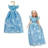 Heless 8720 Time2Shine Tüllkleid "Eisprinzessin" mit Eiskristallen für Modepuppen der Grös