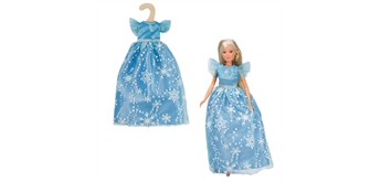 Heless 8720 Time2Shine Tüllkleid "Eisprinzessin" mit Eiskristallen für Modepuppen der Grös