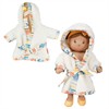 Heless 9677 Puppen-Bademantel "Ahoi" extra weiches Material, mini, Gr. 20-25 cm