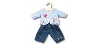 Heless Jacke mit Jeans, Grösse 35 - 45 cm blau