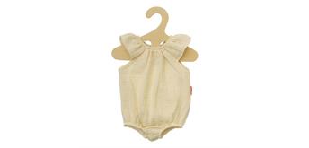 Heless Puppen-Body mit Rüschen aus 100 % Bio-Baumwolle, ecru, Gr. 35-45 cm