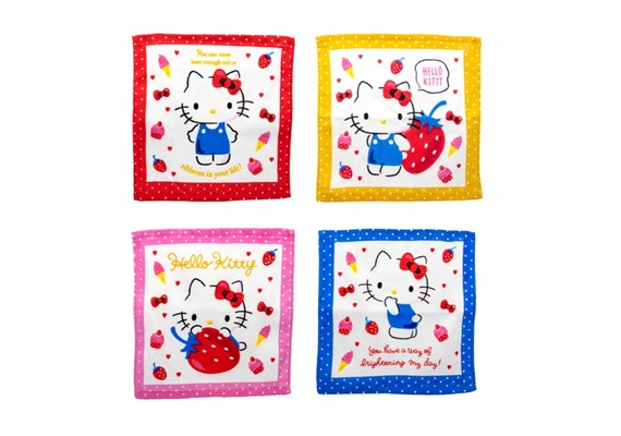 Hello Kitty magische Handtücher 30 x 30 cm 1 Stück assortiert