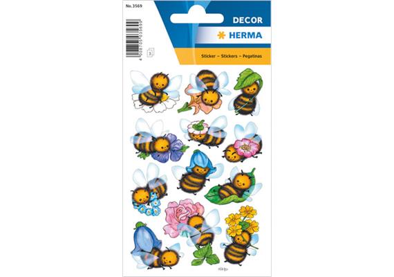 Herma - Sticker Decor - lustige Bienen