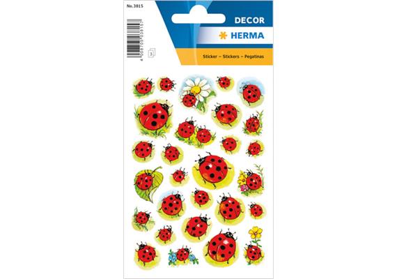 Herma - Sticker Decor - Marienkäfer mit Blume