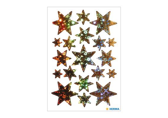 Herma - Sticker Decor - Sterne Hologramm