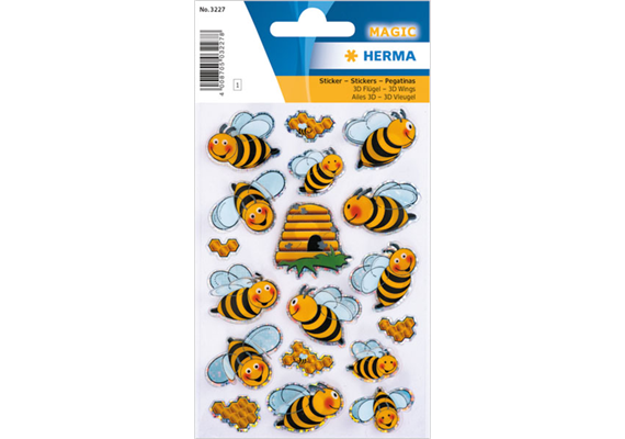 Herma - Sticker Magic - Bienen 3 D Flügelsticker