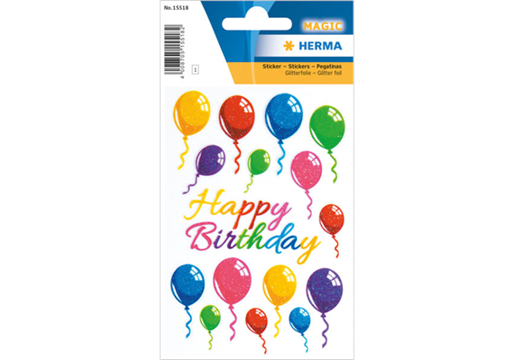 Herma - Sticker Magic - Birthday Luftballons