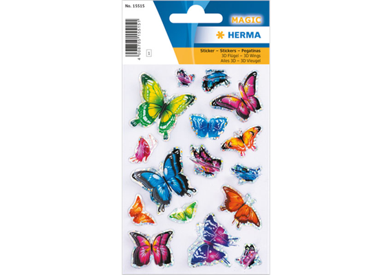 Herma - Sticker Magic - Schmetterling 3D Flügel