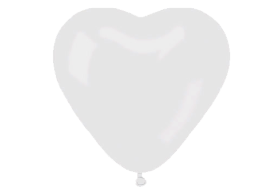 Herzballons weiss, breite 40 cm 20er Pack