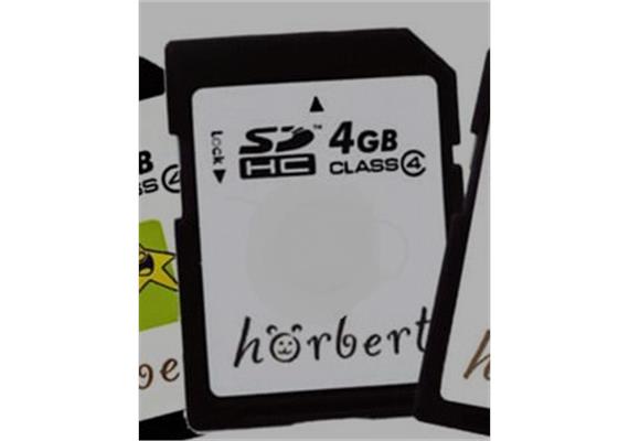 hörbert - Speicherkarte 4GB SDHC-Card (leer)