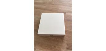 Holzschachtel 126x126x22 mm - zu Würfelmosaik36-teilig, Würfel 2 x 2 cm