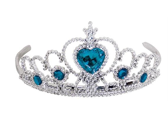 Holzspielerei - Diadem farbig blau
