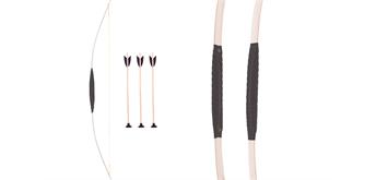Holzspielerei Kinderbogen 80 cm, mit 3 Pfeilen (Saugnapf)