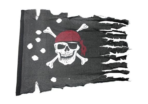 Holzspielerei - Piratenflagge rustikal