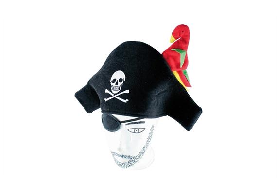 Holzspielerei - Piratenhut mit Augenklappe