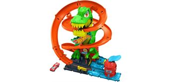 Hot Wheels City T-Rex-Feuerschlacht Spielset und Die-Cast-Spielzeugauto