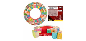 Idena Adventskalender zum Selbstbefüllen Ø 31.5 cm x 6.5 cm
