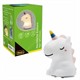 Idena LED Nachtlicht Einhorn mit Fernbedienung weiss 14 cm