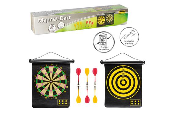 Idena Magnet-Dart beidseitig mit 6 Pfeilen