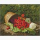 Ideyka AMC20138 Diamond Painting ohne Rahmen - Korb mit Erdbeeren 40 x 50 cm