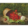 Ideyka AMC20138 Diamond Painting ohne Rahmen - Korb mit Erdbeeren 40 x 50 cm
