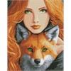 Ideyka AMC20141 Diamond Painting ohne Rahmen - Feuerfuchs 40 x 50 cm