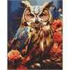 Ideyka AMC20149 Diamond Painting ohne Rahmen - Wald-Eule 40 x 50 cm