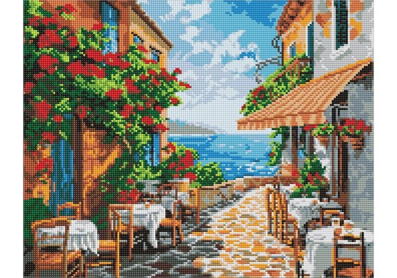 Ideyka AMC20157 Diamond Painting ohne Rahmen - Eine ruhige Ecke 40 x 50 cm