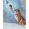 Ideyka AMC7671 Diamond Painting ohne Rahmen - Belustigungen des Tigers 40 x 50 cm