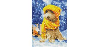 ideyka AMC7770 Diamond Painting - Flauschiger Freund 30 x 40 cm