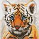 ideyka AMC7791 Diamond Painting - Kleines Tigerjunges 20 x 20 cm