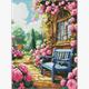 ideyka AMC7900 Diamond Painting - Blumengarten 30 x 40 cm