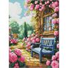 ideyka AMC7900 Diamond Painting - Blumengarten 30 x 40 cm