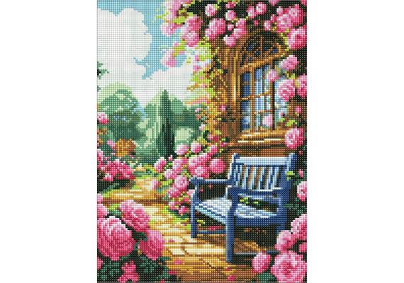 ideyka AMC7900 Diamond Painting - Blumengarten 30 x 40 cm