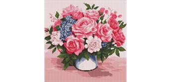 ideyka AMC7930 Diamond Painting - Blumenschönheit 40 x 40 cm