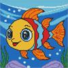 ideyka AMC7991 Diamond Painting - Der verträumte Fisch 30 x 30 cm