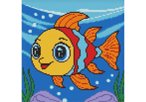 ideyka AMC7991 Diamond Painting - Der verträumte Fisch 30 x 30 cm