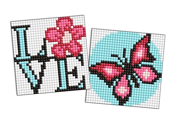 ideyka AMG1061 Diamond Painting Magnet - Schmetterling