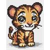 ideyka AMM1023 Diamond Painting - Kleine Raubkatze 15 x 20 cm