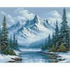 Ideyka AMO20012 Diamond Painting Frostiger Atem des Waldes 40 x 50 cm