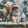 Ideyka AMO20019 Diamond Painting Wintereichhörnchen 40 x 40 cm