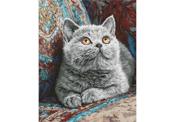 Ideyka AMO20250 Diamond Painting mit Rahmen Britische Ruhe 40 x 50 cm